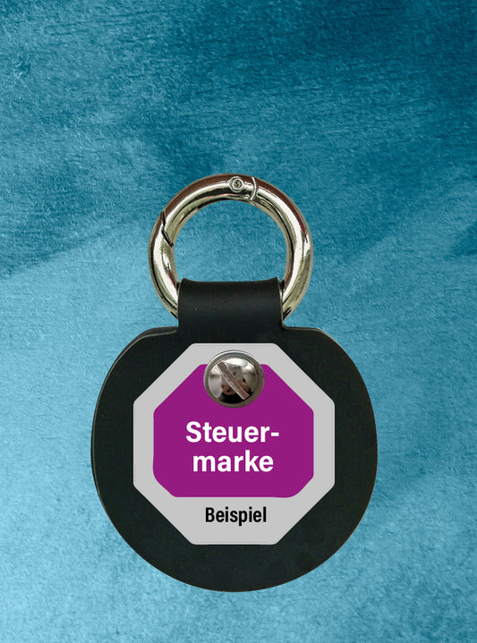 Humabu, der antiklimper Hundemarkenbund, Baby, Hundemarke geräuschlos, klapperfrei, Hundemarkentasche wetterfest