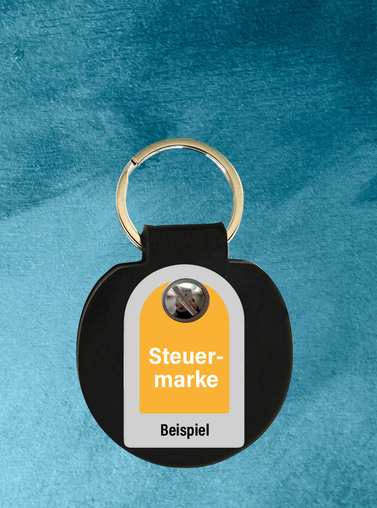 Humabu, der antiklimper Hundemarkenbund, Basic, schwarz, Hundemarke geräuschlos, klapperfrei, Hundemarkentasche wetterfest