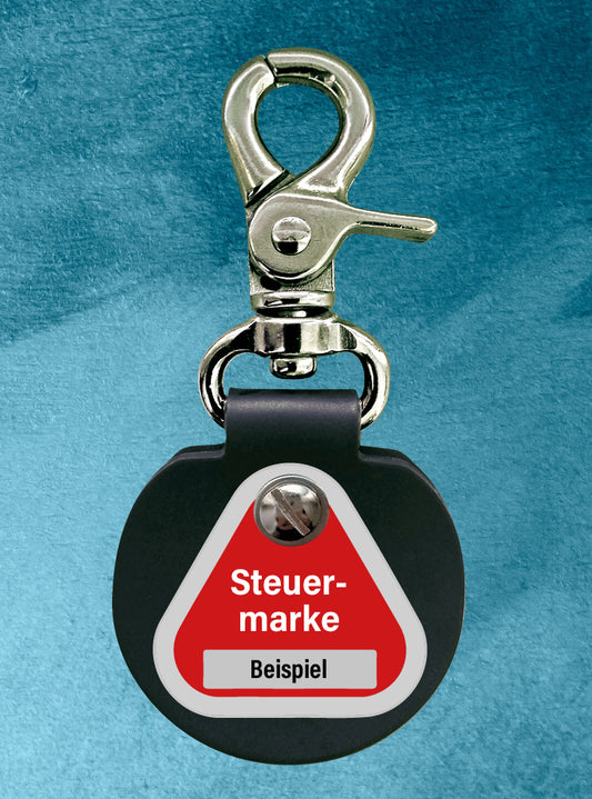 Humabu, der antiklimper Hundemarkenbund, Humabu Standard, Hundemarke geräuschlos, klapperfrei, Hundemarkentasche wetterfest