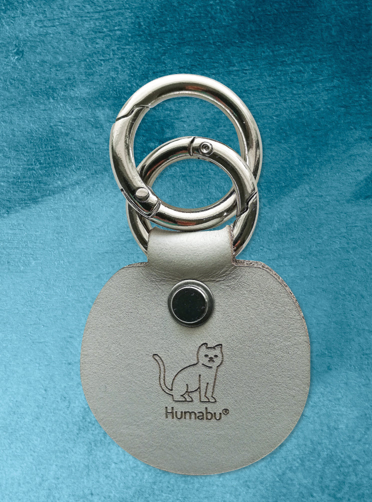 Humabu, der antiklimper Hundemarkenbund, for you Samtpfotenliebe, Hundemarke klapperfrei, Hundemarkentasche wetterfest