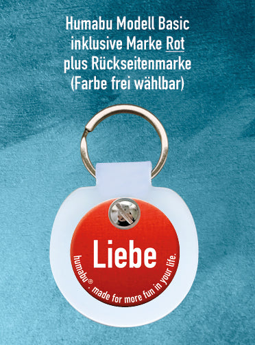 Humabu Geschenkset - Hundemarke mit Gravur und am Humabu Basic montiert, einzigartige Geschenkidee