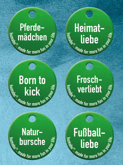 Humabu - Hundemarke Grün personalisiert