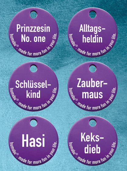 Humabu - Hundemarke Lila selbst gestalten