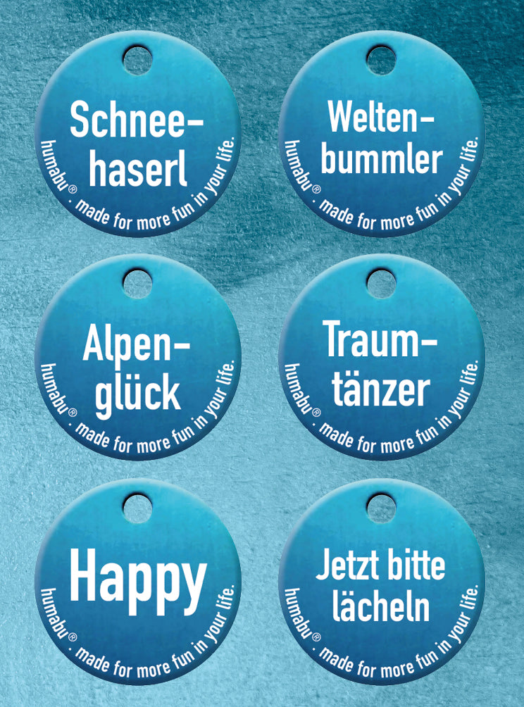 Humabu - Hundemarke Türkis selbst gestalten