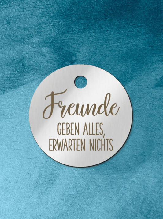 Humabu Spruchmarke - Geschenkanhänger mit Herz