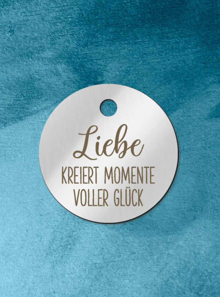 Humabu Spruchmarke - Geschenkanhänger mit Herz