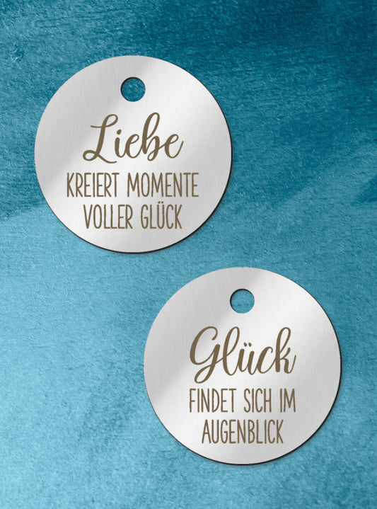 Humabu Spruchmarke - Geschenkanhänger mit Herz