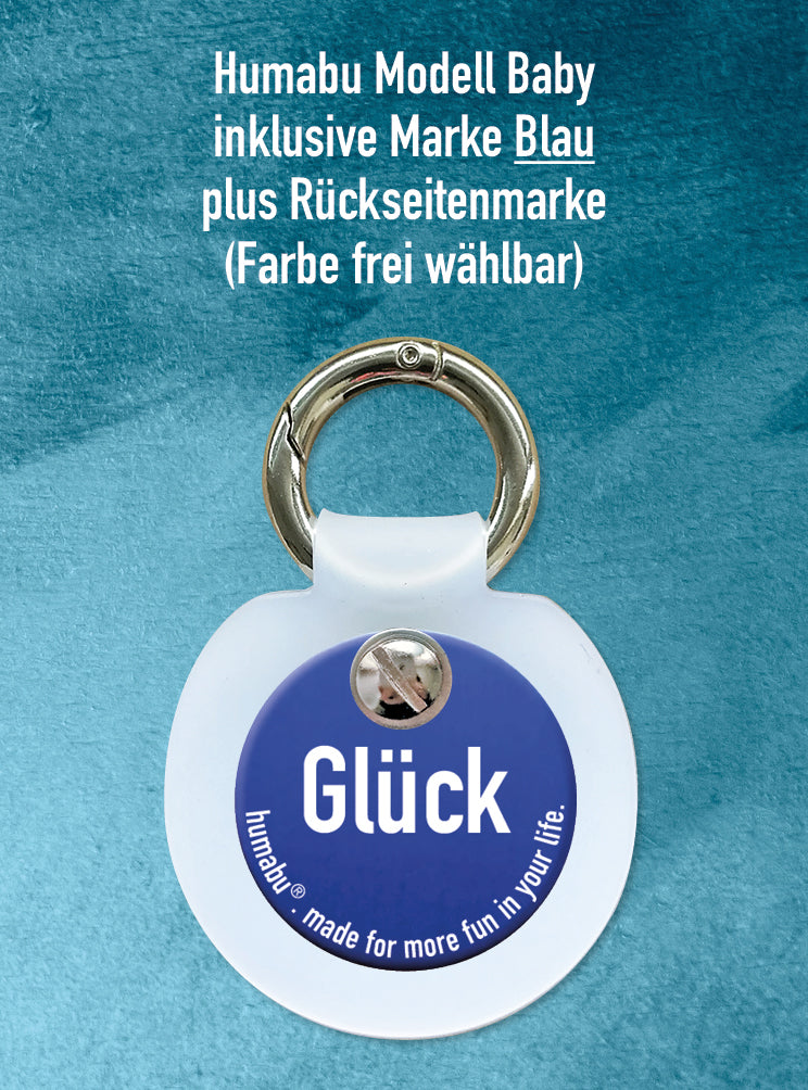 Humabu plus Hundemarke mit Gravur als Schlüsselanhänger – personalisiertes Geschenk