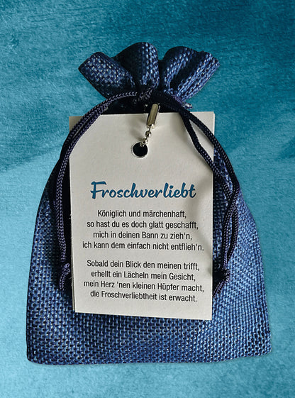 Humabu for you - Taschenanhänger Frosch, als Geschenk verpackt