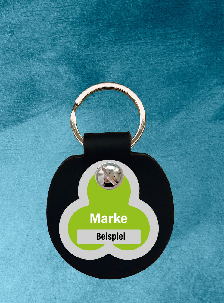 Humabu, der antiklimper Hundemarkenbund, Basic,  schwarz, Hundemarke geräuschlos, klapperfrei, Hundemarkentasche wetterfest