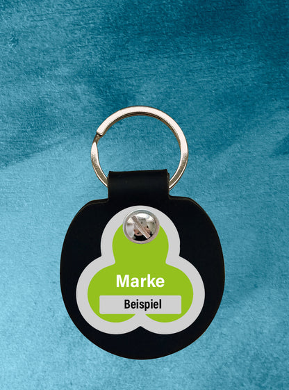 Humabu, der antiklimper Hundemarkenbund, Basic,  schwarz, Hundemarke geräuschlos, klapperfrei, Hundemarkentasche wetterfest