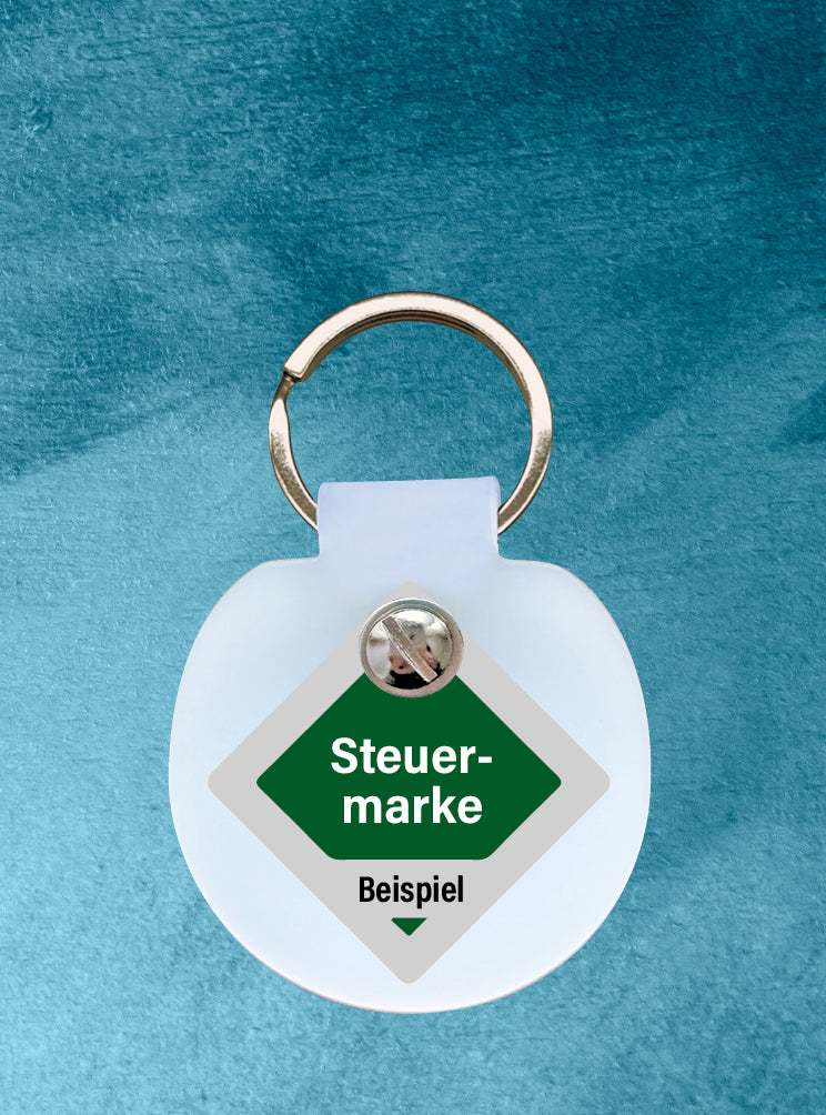 Humabu, der antiklimper Hundemarkenbund, Basic, Hundemarke geräuschlos, klapperfrei