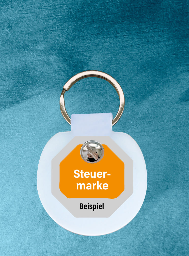 Humabu, der antiklimper Hundemarkenbund, Basic, Hundemarke geräuschlos, klapperfrei