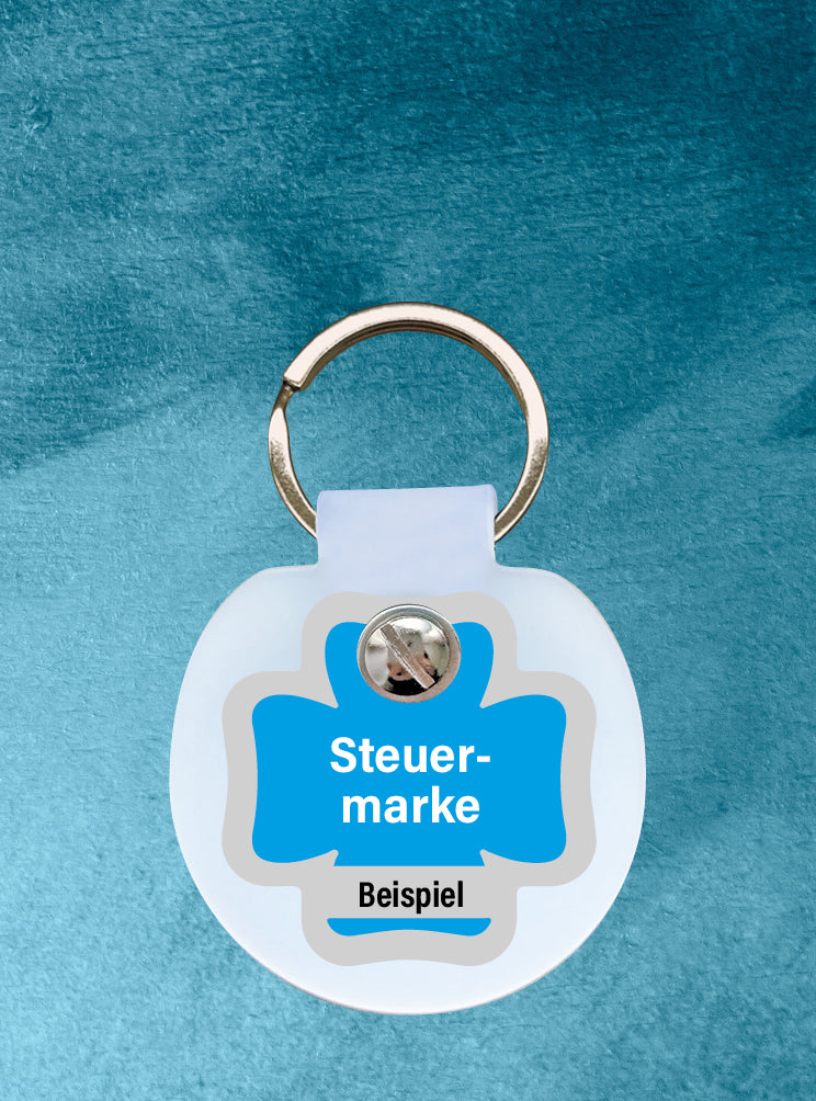 Humabu, der antiklimper Hundemarkenbund, Basic, Hundemarke geräuschlos, klapperfrei