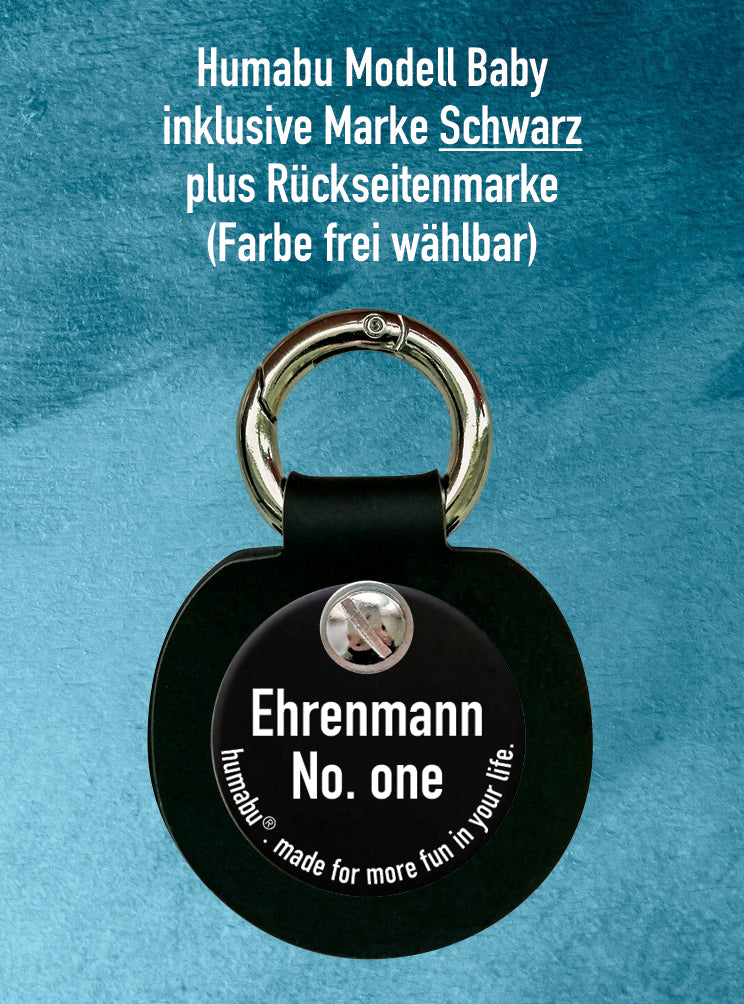 Humabu, der antiklimper Hundemarkenbund, Baby, Hundemarke klapperfrei, geräuschlos