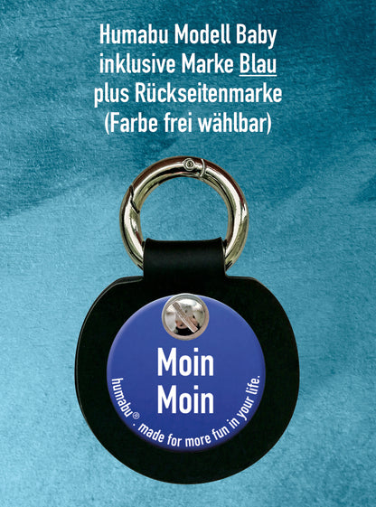 Humabu, der antiklimper Hundemarkenbund, Baby, Hundemarke klapperfrei, geräuschlos