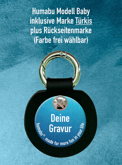 Humabu, der antiklimper Hundemarkenbund, Baby, Hundemarke klapperfrei, geräuschlos