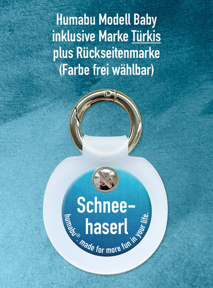 Humabu, der antiklimper Hundemarkenbund, Baby, Hundemarke klapperfrei, geräuschlos