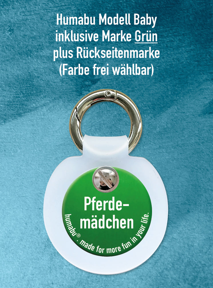 Humabu, der antiklimper Hundemarkenbund, Baby, Hundemarke klapperfrei, geräuschlos