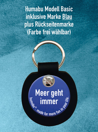 Humabu, der antiklimper Hundemarkenbund, Basic, Hundemarke klapperfrei, geräuschlos, Hundemarkentasche
