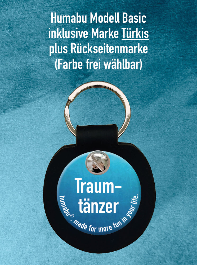 Humabu, der antiklimper Hundemarkenbund, Basic, Hundemarke klapperfrei, geräuschlos, Hundemarkentasche