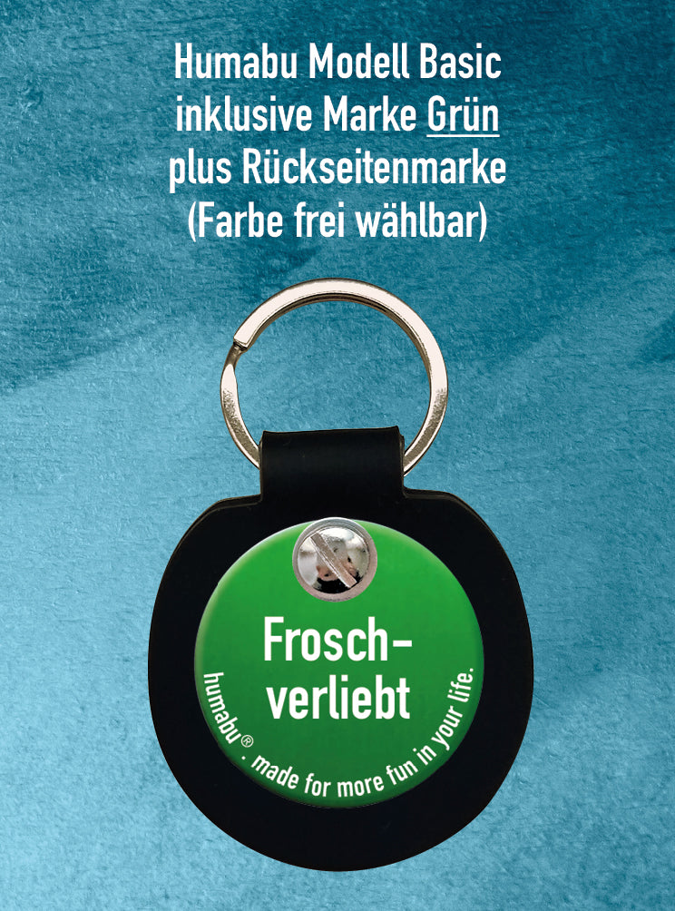Humabu, der antiklimper Hundemarkenbund, Basic, Hundemarke klapperfrei, geräuschlos, Hundemarkentasche
