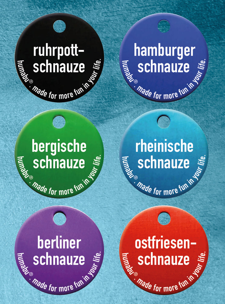 Humabu, der antiklimper Hundemarkenbund, Hundemarke geräuschlos, klapperfrei, Hundemarkentasche wetterfest