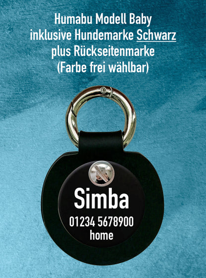 Humabu, der antiklimper Hundemarkenbund, Baby, Hundemarke geräuschlos, klapperfrei