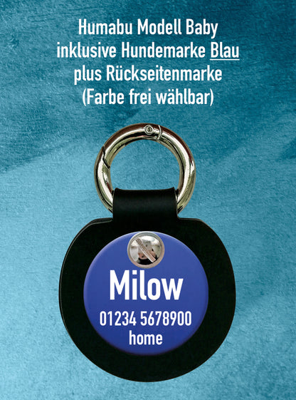Humabu, der antiklimper Hundemarkenbund, Baby, Hundemarke geräuschlos, klapperfrei