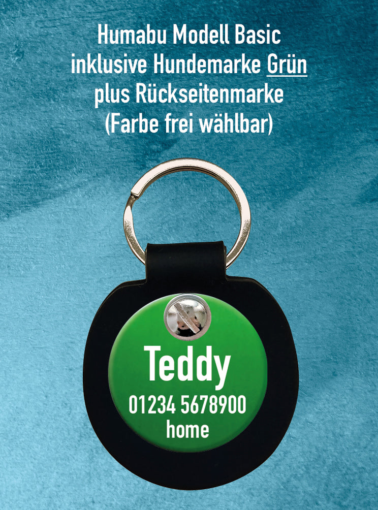 Humabu, der antiklimper Hundemarkenbund, Hundemarkentasche, Hundemarke geräuschlos, Hundemarke klapperfrei, Hundemarke klappert, klimpert, klingelt