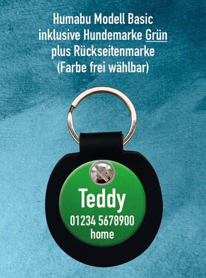 Humabu, der antiklimper Hundemarkenbund, Hundemarkentasche, Hundemarke geräuschlos, Hundemarke klapperfrei, Hundemarke klappert, klimpert, klingelt