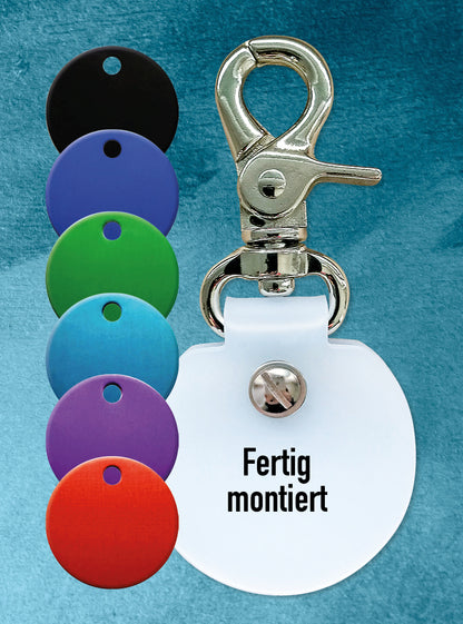 Humabu, der antiklimper Hundemarkenbund, Hundemarke klapperfrei, Hundemarke geräuschlos, Hundemarkentasche