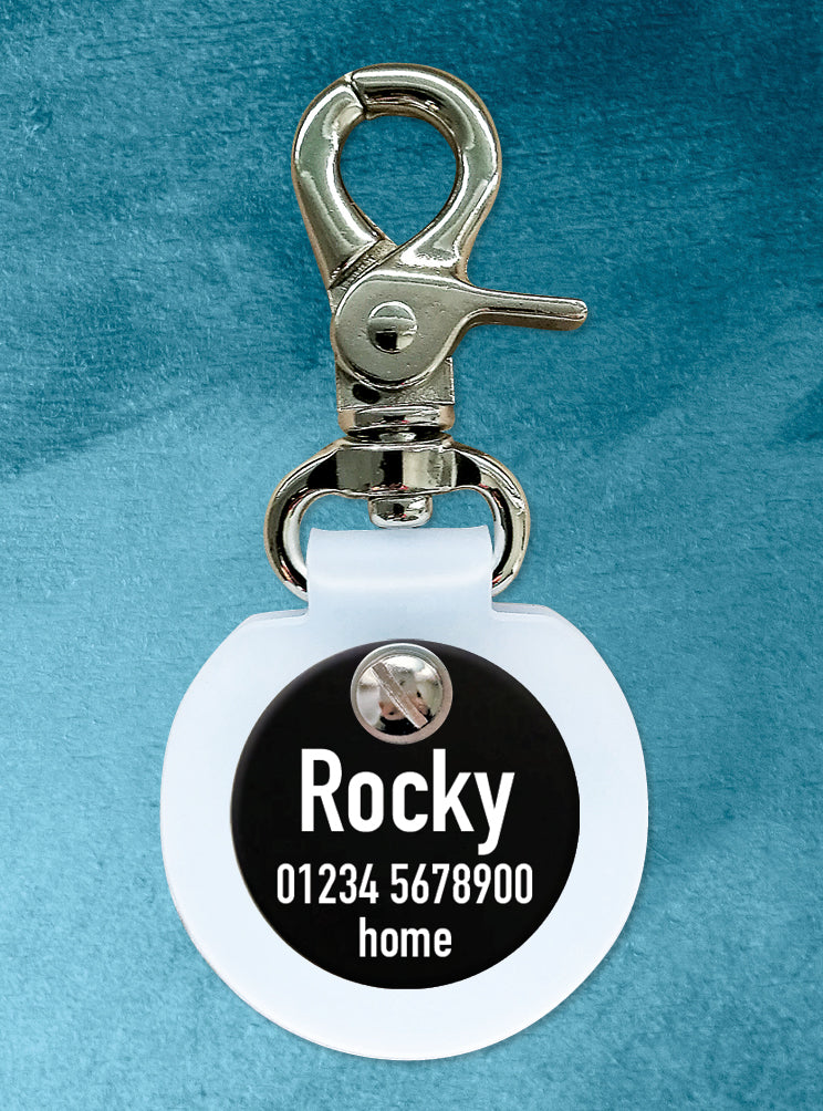 Humabu, der antiklimper Hundemarkenbund, Standard, Hundemarke geräuschlos, klapperfrei