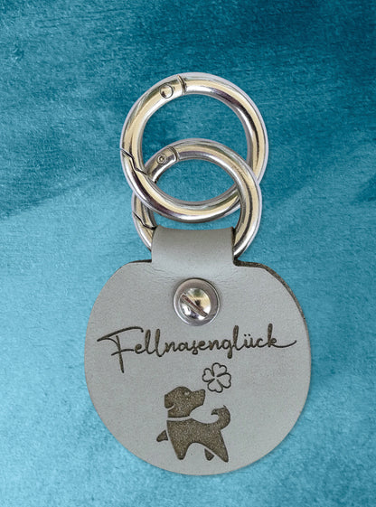 Humabu, der antiklimper Hundemarkenbund, for you Fellnase, Hundemarke klapperfrei, Hundemarkentasche wetterfest