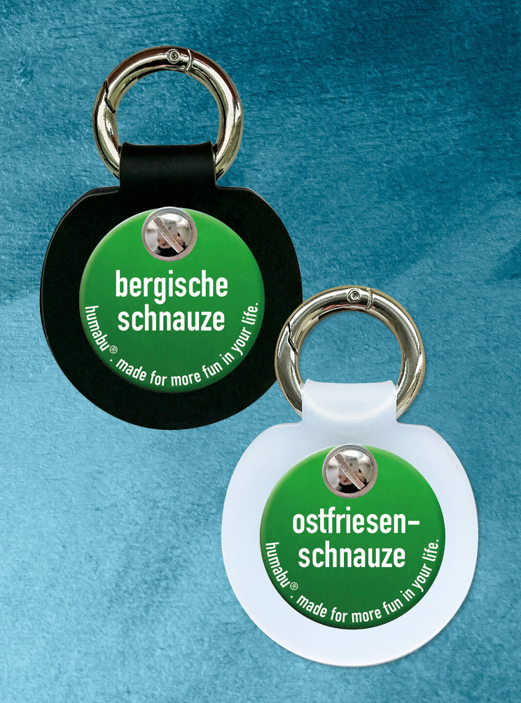 Humabu, der antiklimper Hundemarkenbund, Hundemarke geräuschlos, klapperfrei, Hundemarkentasche wetterfest