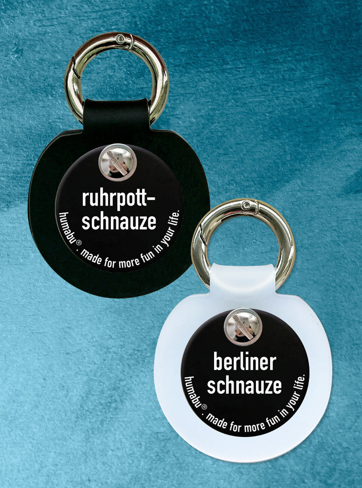 Humabu, der antiklimper Hundemarkenbund, Hundemarke geräuschlos, klapperfrei, Hundemarkentasche wetterfest