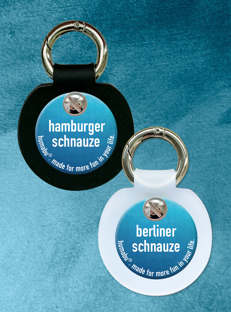 Humabu, der antiklimper Hundemarkenbund, Hundemarke geräuschlos, klapperfrei, Hundemarkentasche wetterfest