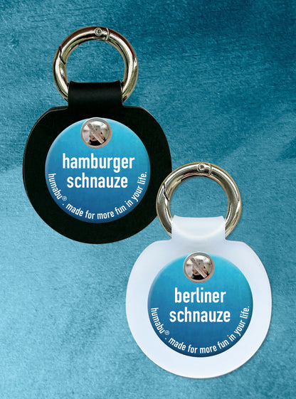 Humabu, der antiklimper Hundemarkenbund, Hundemarke geräuschlos, klapperfrei, Hundemarkentasche wetterfest