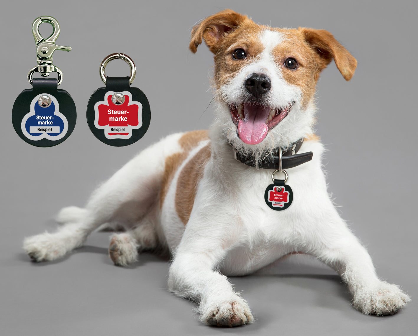 Humabu, der antiklimper Hundemarkenbund, Hundemarke klapperfrei, Hundemarke geräuschlos, Hundemarkentasche, Hundezubehör für Halsband und Geschirr